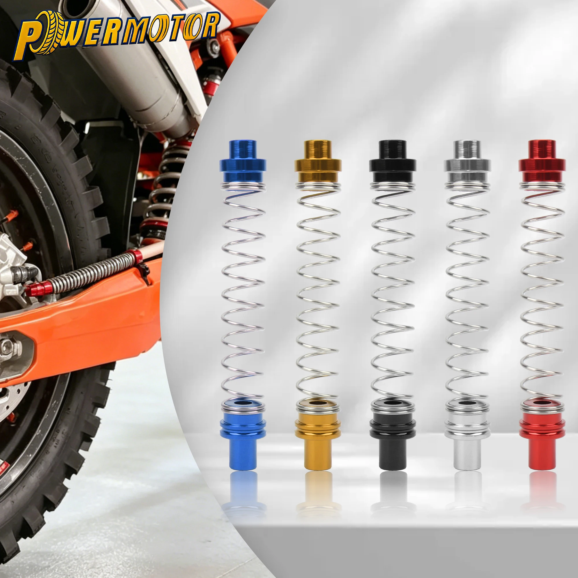 

Universal Motorcycle 12.3cm Stainless Steel Retractable Brake Return Spring CNC Aluminum Head Reset Spring Replacement Parts