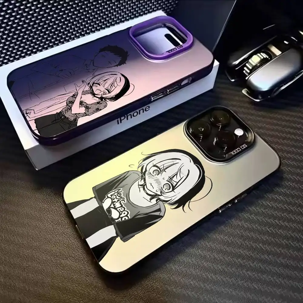 

Noa Is My Senior, and My Friend Manga Phone Case For iPhone 17,16,15,14,13,12,11,Mini,Pro,E,MAX White Matte Shockproof Cover