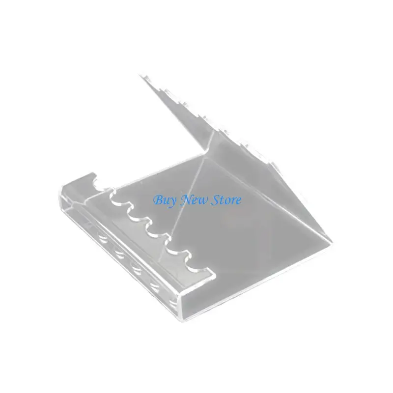 Organizador escritorio multiusos 20CE, soporte almacenamiento, soporte pluma estilográfica acrílico transparente