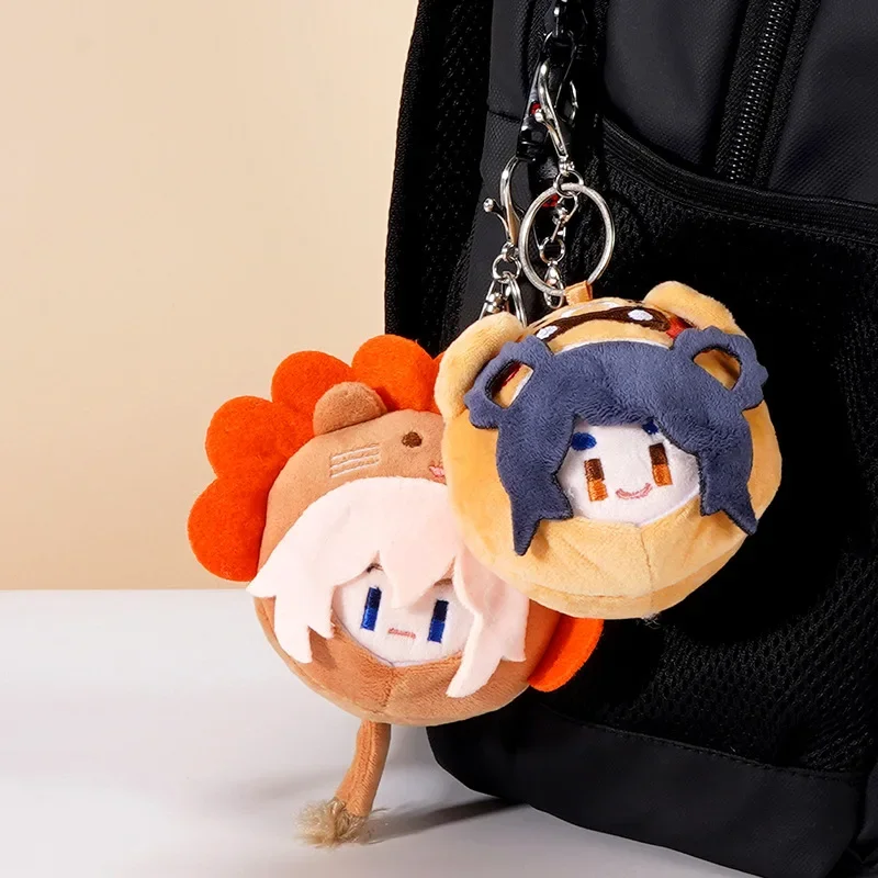 12cm Anime Game Genshin Impact Yae Miko Arataki Itto Peripheral Products Soft Stuffed Plush Toys Kawaii Bag Decoration Keychain