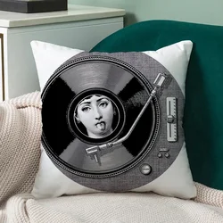 Sofa Pillow Cover Luxury Piero Fornasetti Throw Pillows Pillow Covers Decorative Cushion Cover 45*45 Pillowcases Room Decor Home