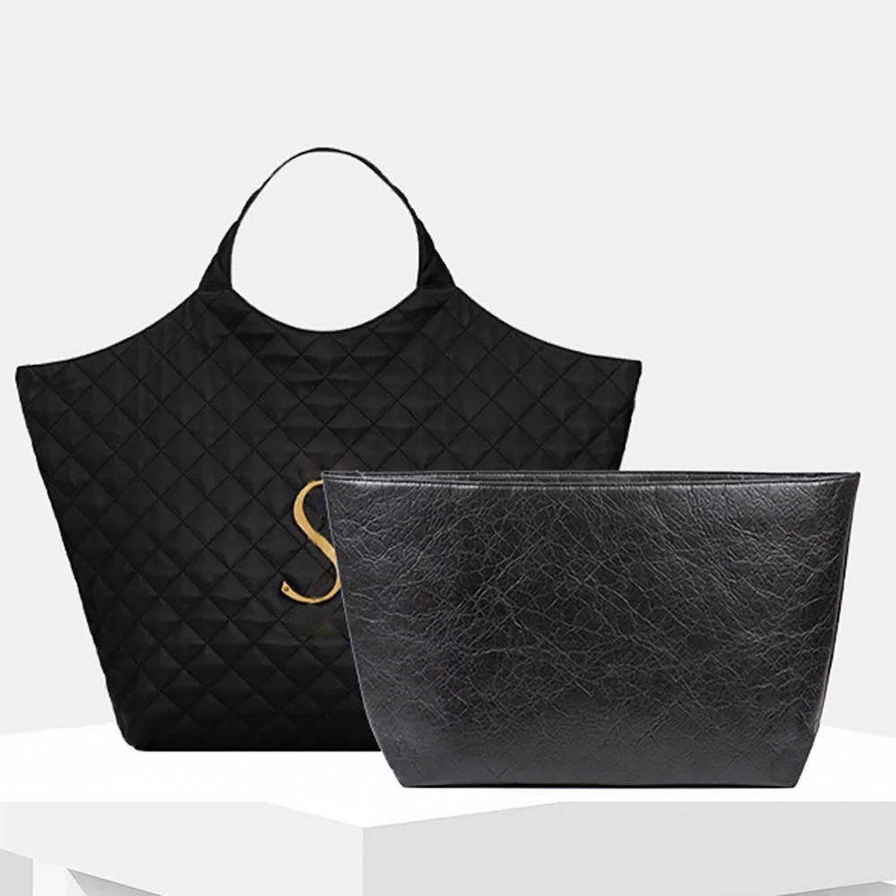 Waterproof Paper Organizer Insert Compatible with YSL ICARE Shopping Bag Maxi, Slim Waterproof Bag Liner