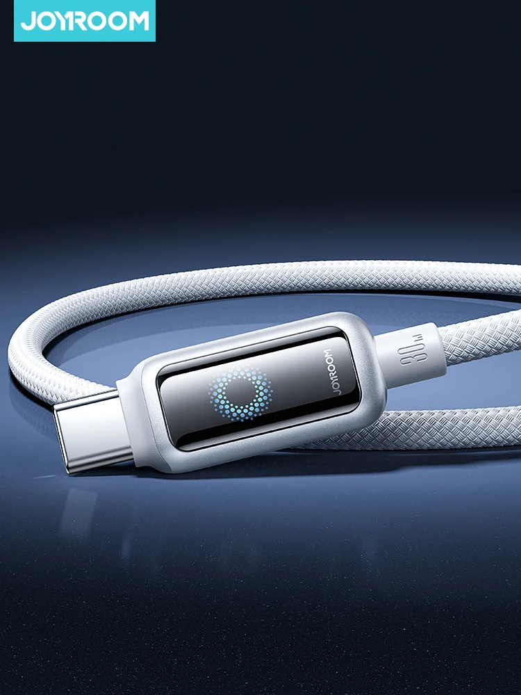 Joyroom 100W Kabel USB C Automatyczne Wyłączanie Szybkie Ładowanie Kabel Typu C Do iPhone 16 15 Pro Max Xiaomi Samsung Huawei — zdjęcie produktu 7