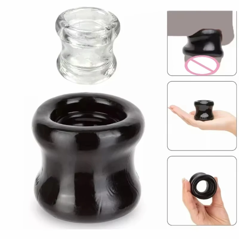 Male Ball Stretcher Testis Restraints Cock Penis Rings Erection Lasting Time Delay Ejaculation Sex Toys for Men Gay Adult Games - Image 6