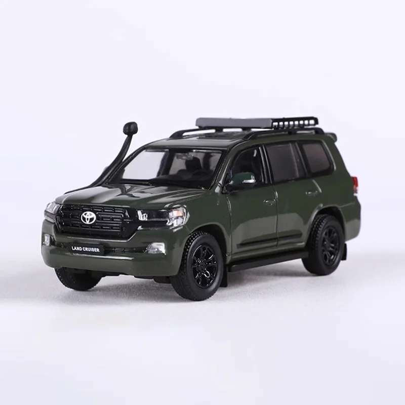 GCD Diecast 1:64 مقياس لاند كروزر LC200 SUV سبيكة سيارة نموذج المنتج النهائي محاكاة لعبة جمع هدية نموذج ثابت