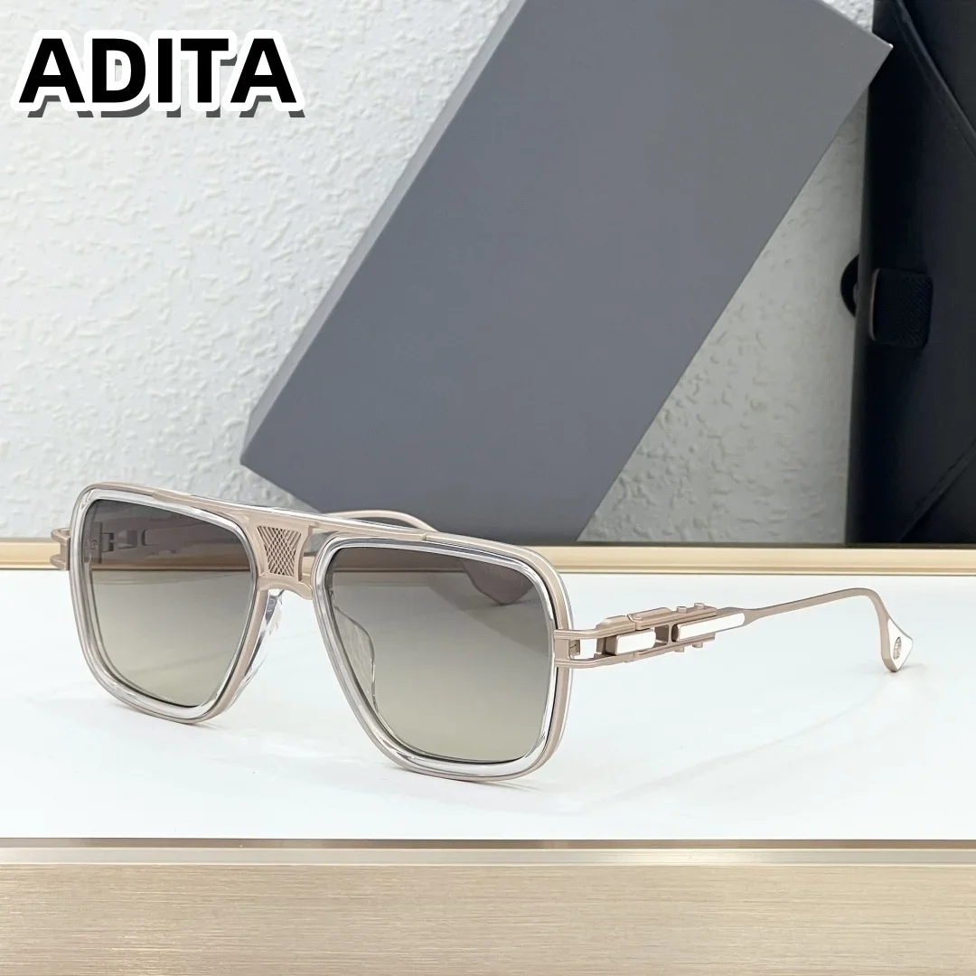 DT GRAND DECADE TWO DTS460 نظارات شمسية عالية الجودة للرجال بتصميم عصري من التيتانيوم للنساء مع صندوق