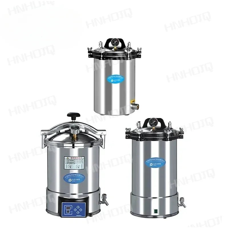 Portable Mushroom autoclave sterilization machine 18/24L Electric small autoclave food steam sterilizer With Digital Display