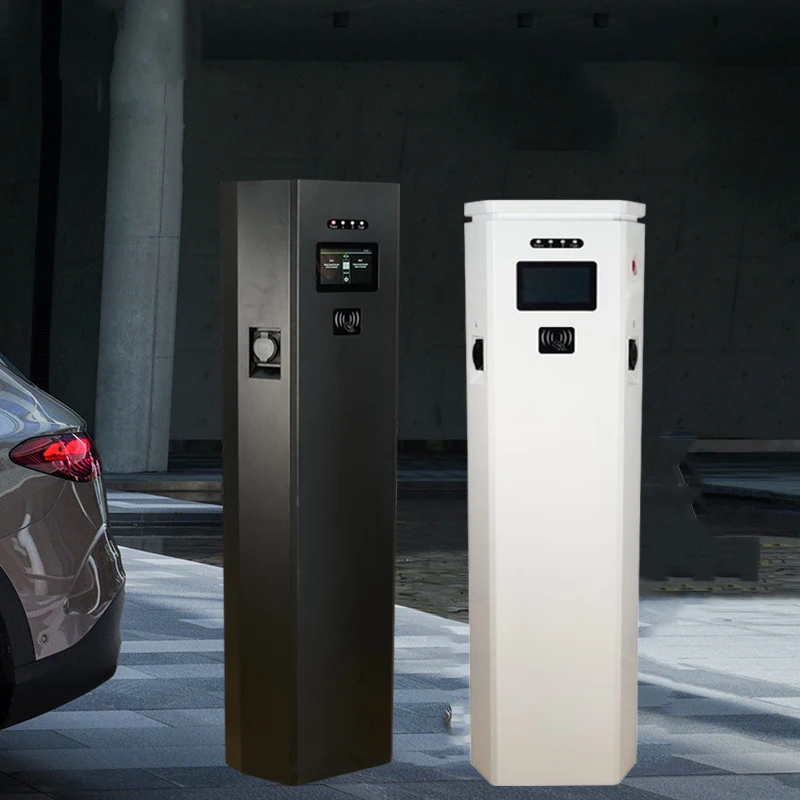 China Wholesale Price Electric Car Fast Charging Station OCPP 2.0.1 Pos Payment Double Gun14kW 22kW 44kW AC Type 2 EV Charger