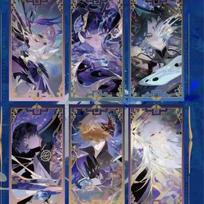 オリジナル Xinggui Genshin Impact 63x120mm コレクターズカード ブリック 雷電将軍 刻晴 コレクターズディスプレイギフト