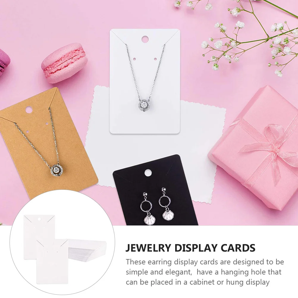 

1 комплект, держатель для сережек из крафт-бумаги, винтажные прочные висячие карты для демонстрации ювелирных изделий с отверстиями для магазина, сережек для домашнего использования