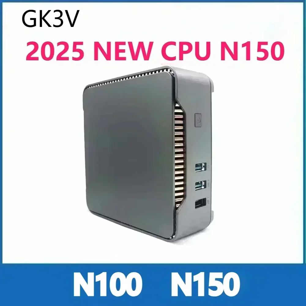 2025 NEW CPU N150 SZBOX GK3V N100 Mini PC DDR4 8GB 256GB SSD Windows 11 pro Triple Display Desktop Gaming Computer WiFi5 BT4.2