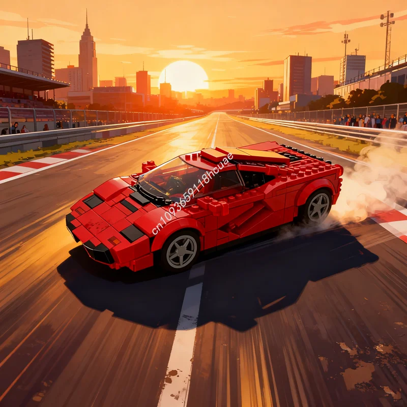 319 قطعة MOC ماكلارينز 8 أبطال مدينة واسعة نموذج اللبنات لعبة العمارة تجميع هدايا عيد الميلاد الإبداعية الطوب الاطفال