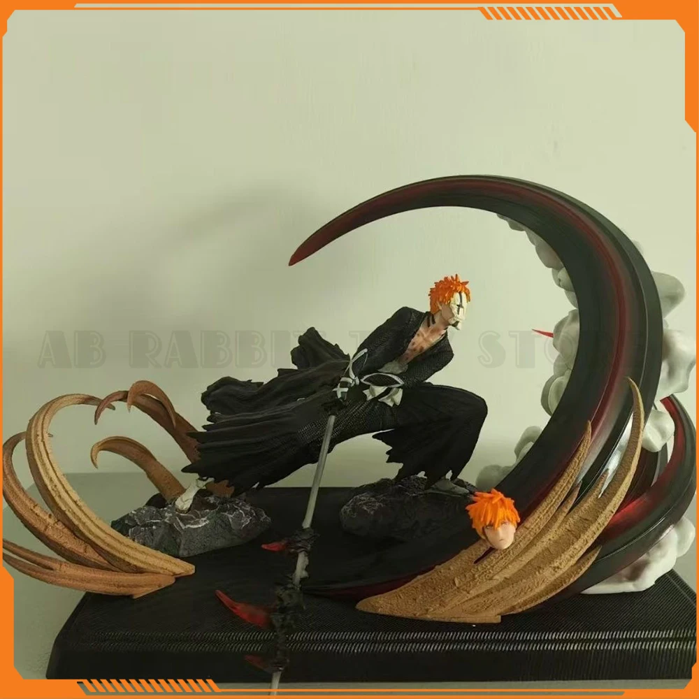 

Bleach Kurosaki Ichigo Gk Luminous Figures Model Anime Crescent Sky Rush Ichigo Collectible Decoration Figurine Model Toys Gifts