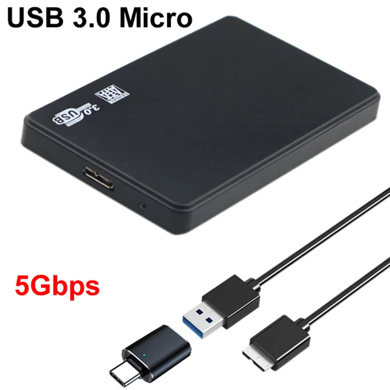 Plastics USB 3.0 HDD Enclosure 2.5 inch Serial Port SATA SSD Hard Drive Case Support 6TB External HDD Case Box LAPTOP NOTEBOOK