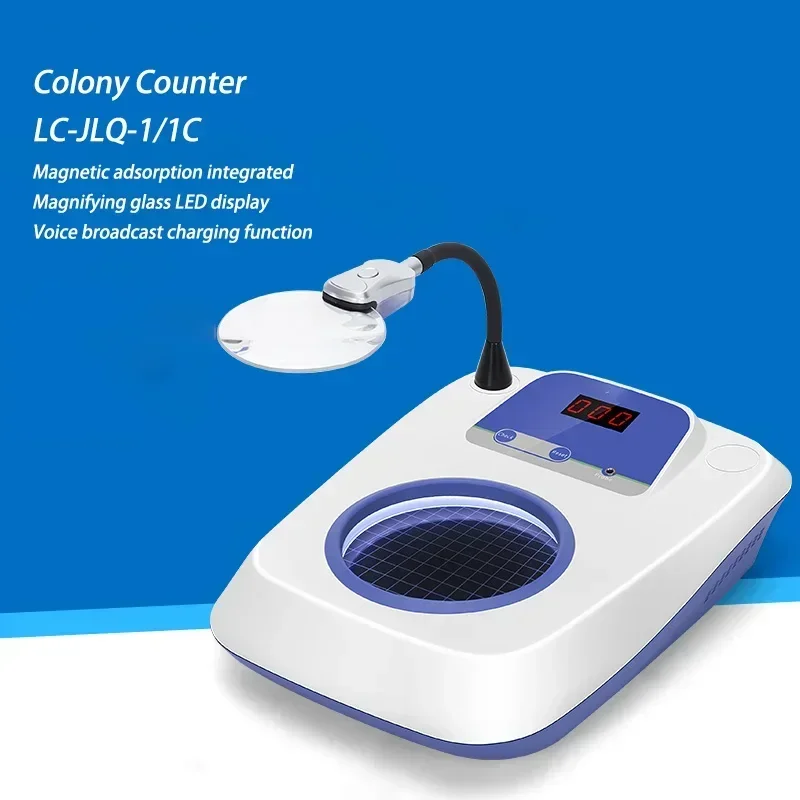 Semi-automatic colony counter, Model XK-97A, with electronic digital display, for bacterial counting and colony detection 220V