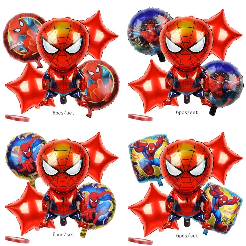 

SpiderMans Across The Spider-Verse Ballons Marvels Birthday Balloons Party Decoration Baby Shower Ornaments Room Decor Kid Gifts