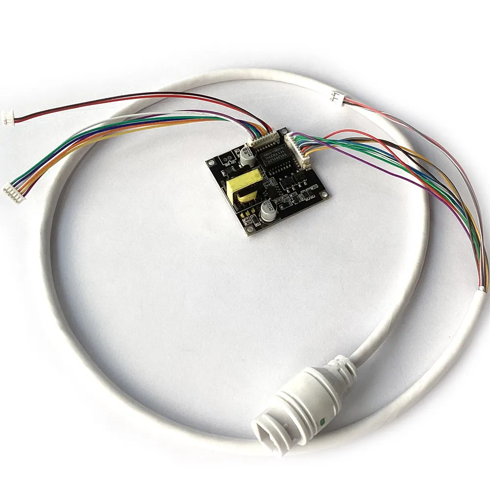 

12V 1A output CCTV POE module PCB board Power Over Ethernet IEEE802.3af/at for ip camera IPC with POE cable