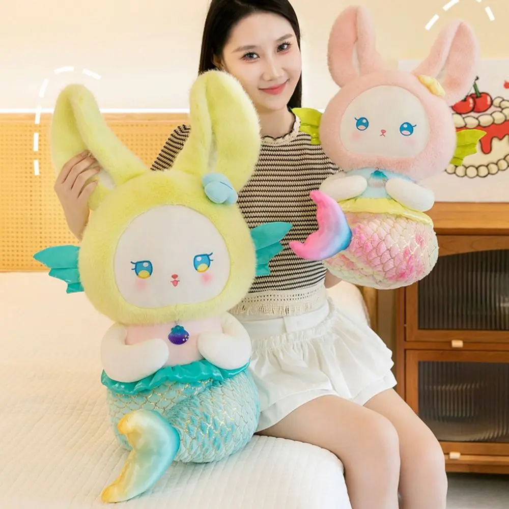 

Dress Up Mermaid Rabbit Plush Doll Cartoon Simulation Rabbit Plush Toy Stars Fluffy Cartoon Anime Fluffty Doll Christmas Toy