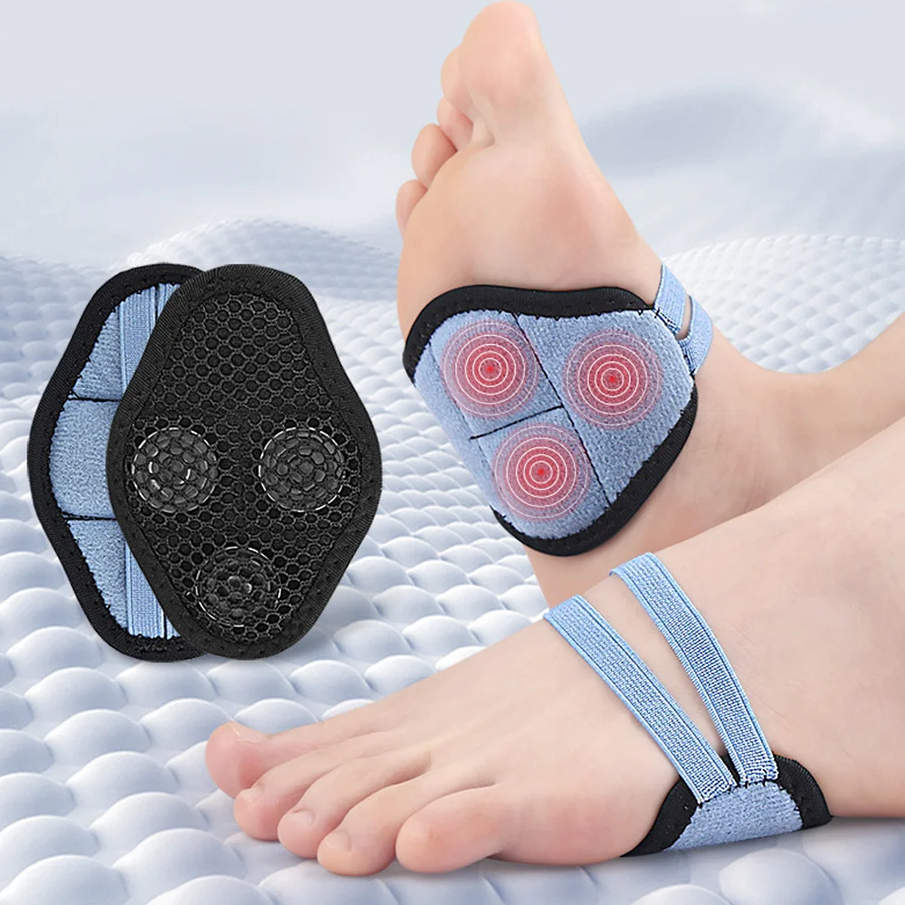 Magnetic Flat Feet Correctors Orthopedic Foot Arch Support Cushions Insoles Plantar Fasciitis Support Bandages Unisex Pads
