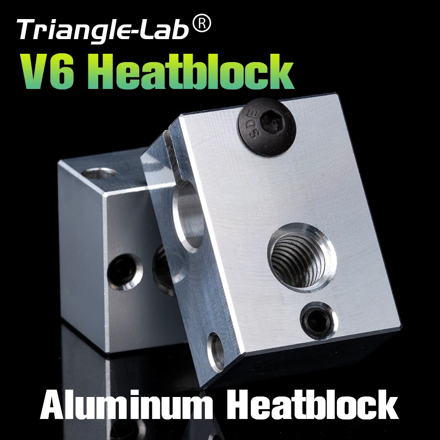 

Детали 3D-принтера Trianglelab V6, нагревательный блок для сенсорных картриджей для экструдера v6 HOTEND для датчика PT100, сопло V6 для Prusa