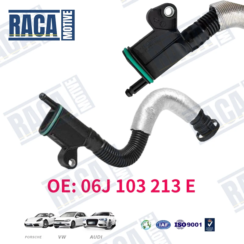 For Audi A3 S3 Q3 TT VW Tiguan Sharan Golf Passat Scirocco 2.0T Oil Water Separator Exhaust Breathing Connection Hose 06J103213E