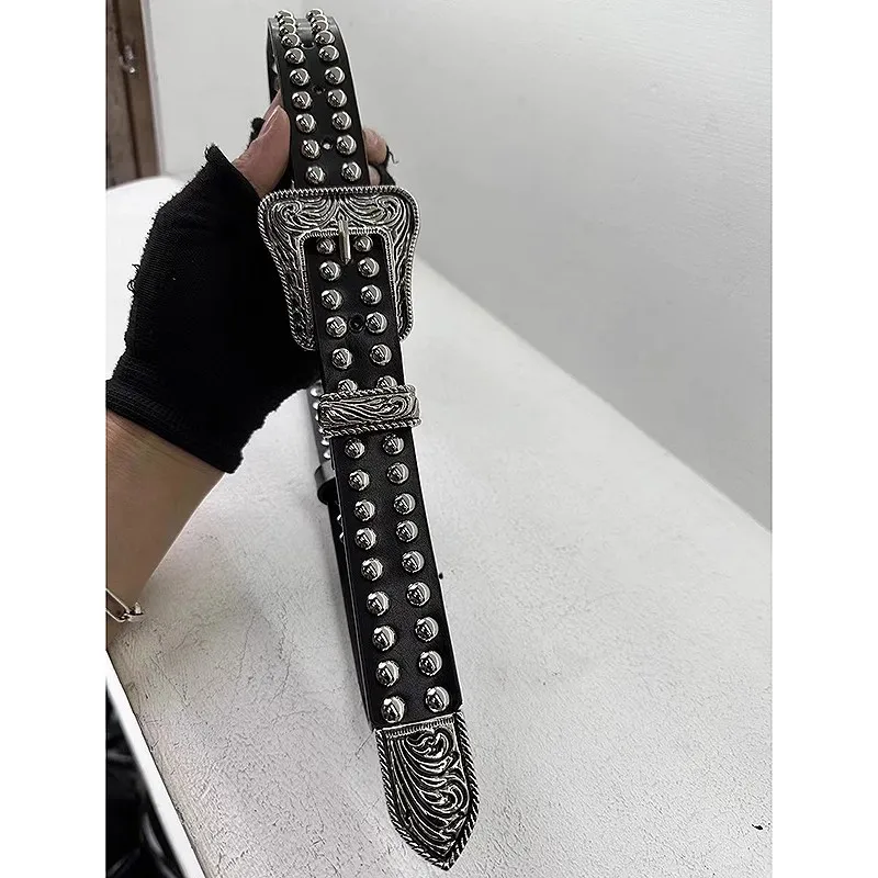 แฟชั่นผู้หญิงวินเทจหนังแท้รีเวทพังก์รัดตัวหญิง Cummerbund เสื้อเข็มขัดชุดตกแต่งเข็มขัดแคบ J136