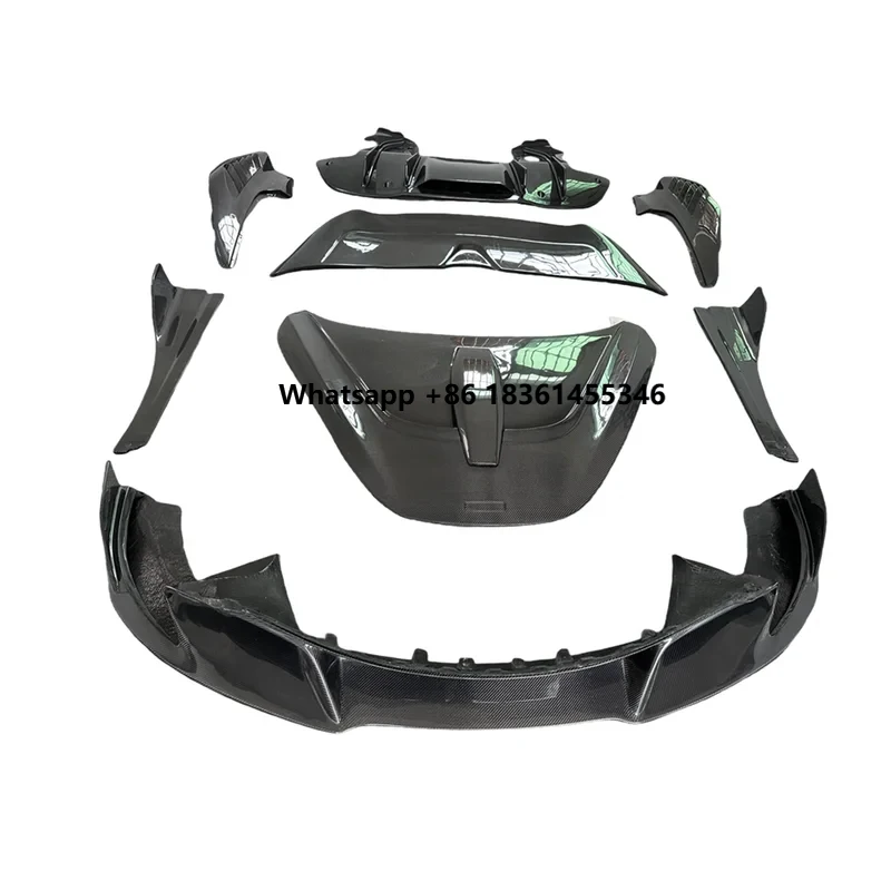 For 720S Front Lip Side Skirt Rear Lip Fender Engine Hood Carbon Fiber Body Kit