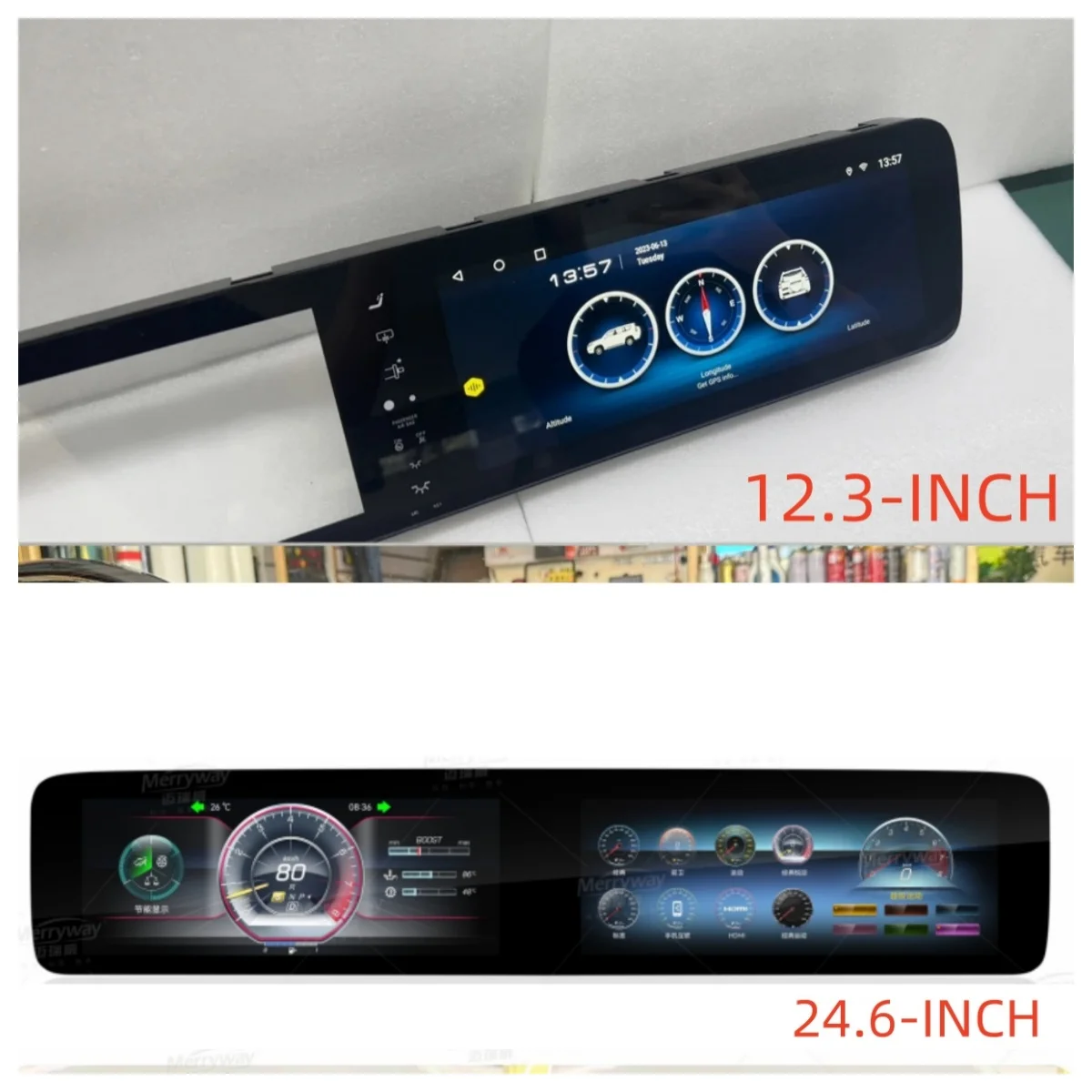 LHD/RHD 12.3 Inch For Mercedes-Benz S 86 Class W222 2014-2017 Car Radio Android Auto Wireless Carplay GPS Navigation Car Tuning