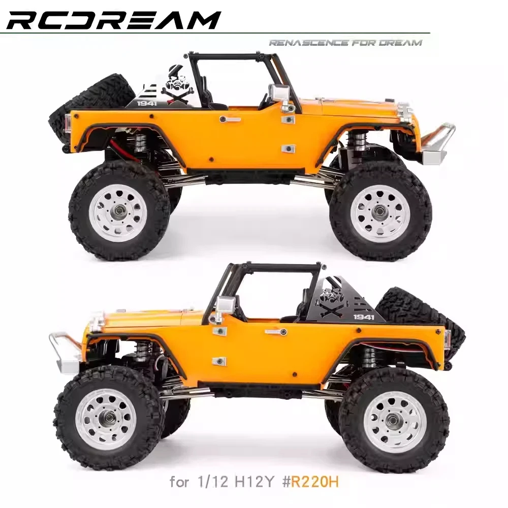 

RCDream Metal Side Triangle Window Net Upgrade Parts For 1/12 H12Y MJX 1941 JK RC Off Road Crawler Truck R220E R220EB R220H