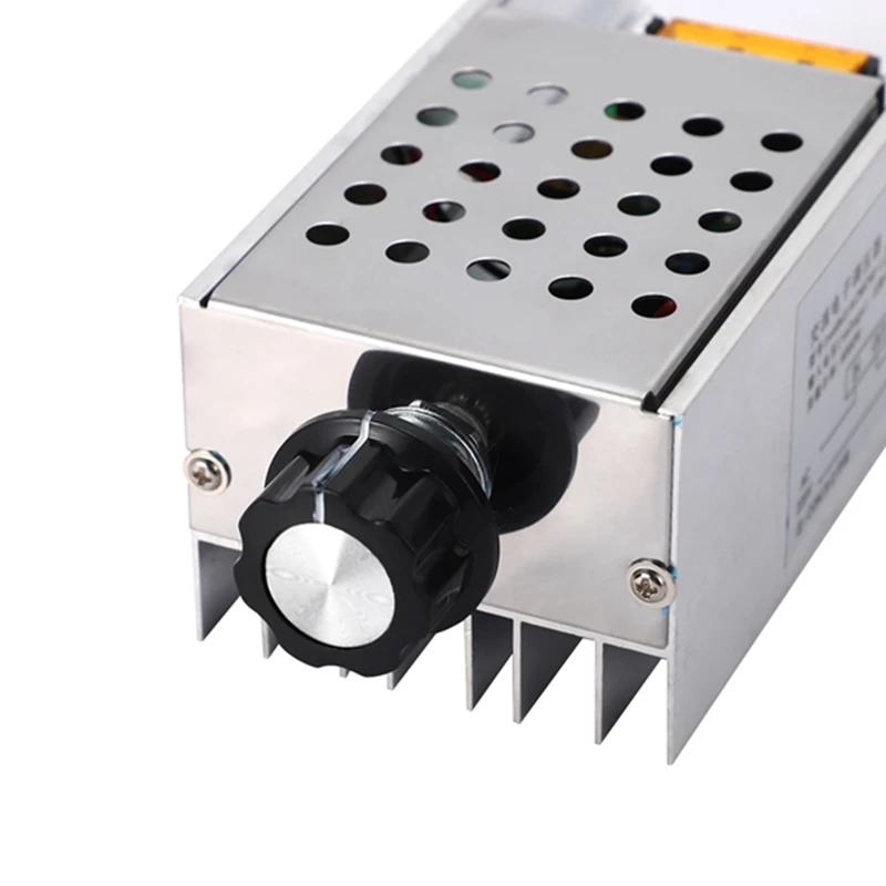 Controlador regulador de voltaje SCR AAAC-AC 220V 6000W, atenuador electrónico, termostato, molde de regulación de velocidad con estuche