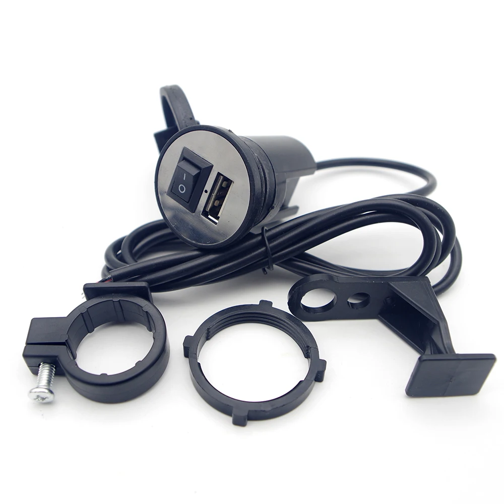 Used for Cable Adapter Quick Connector Motorcycle USB Degree Rotation Mounting Bracket Phone