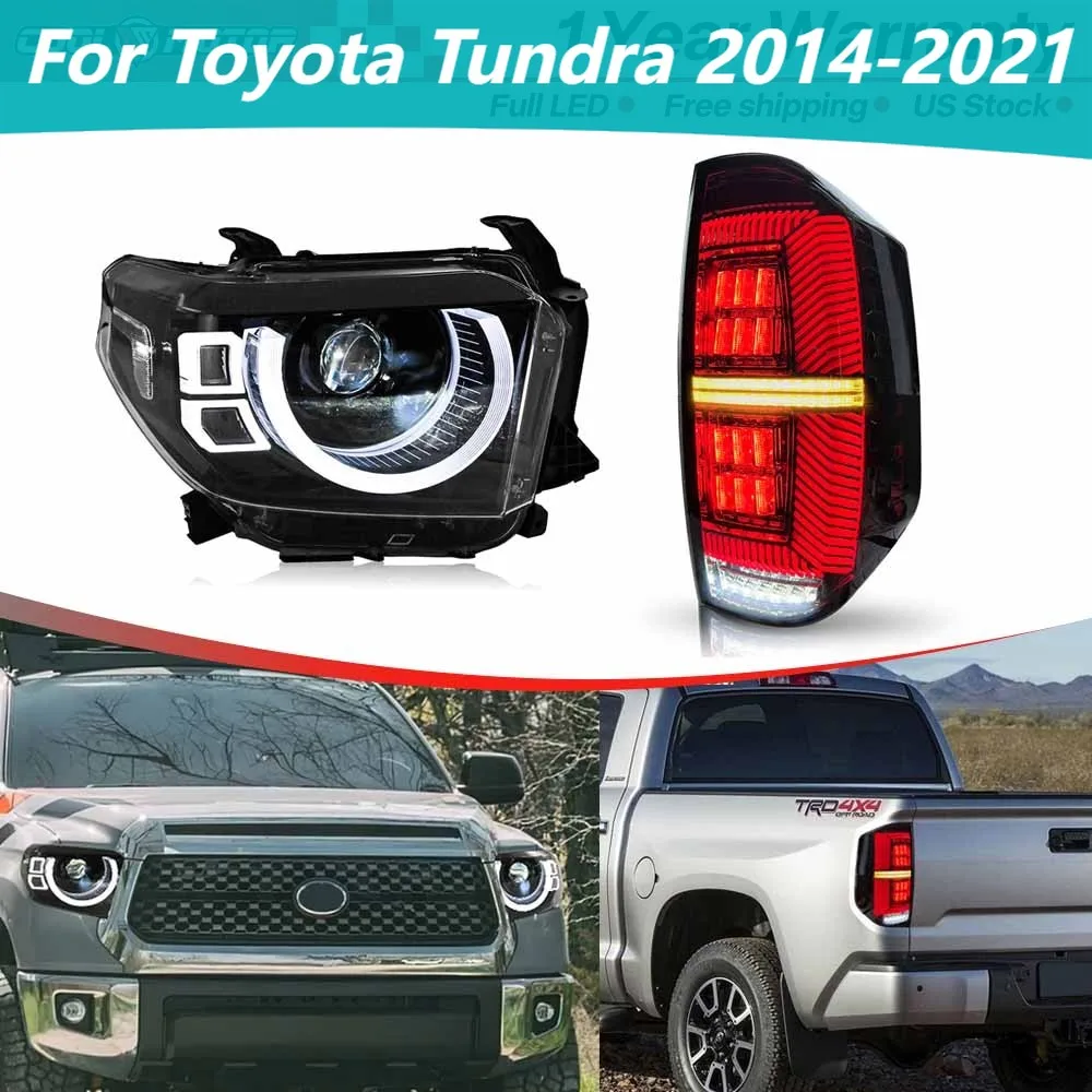 

LED Headlights Assembly &Tail lights Assembly For Toyota Tundra 2014-2021 Rear Front Lamp