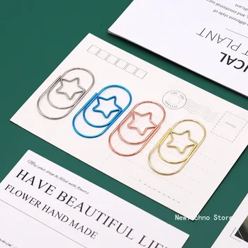 미니 5 점 별 노트북 북마크 바인더 종이 클립 액세서리, 1 개