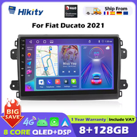Hikity 8 Core Qualcomm Snapdragon 460 Android Car Radio For Fiat Ducato 2021 Carplay Android auto GPS FM WiFi 2din autoradio