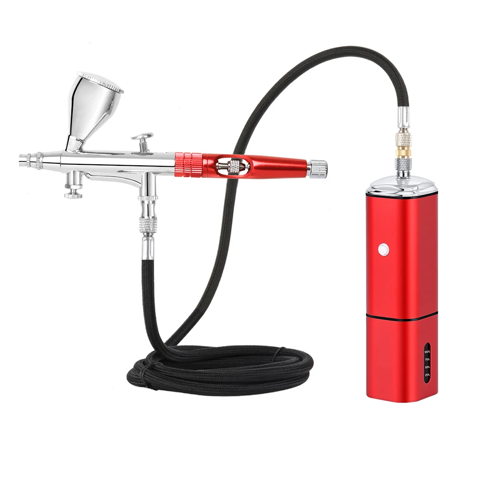 

High Pressure Airbrush Compressor Wireless Rechargeable Skin Care Tattoo Nail Beauty Makeup T-Shirt Art Designing Pneumatic Tool