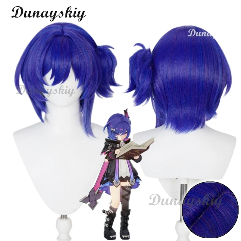 

Genshin Impact Prune cosplay Wig Dark Blue Wig Color Heat Resistant Nature Women Hair Halloween 2026 New Character Wig