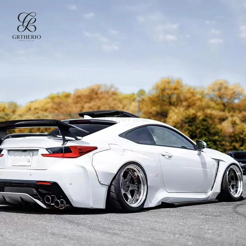 Suitable for Lexus RCF Rocket Bunny - modification upgrade with wide-body style front lip and fender components