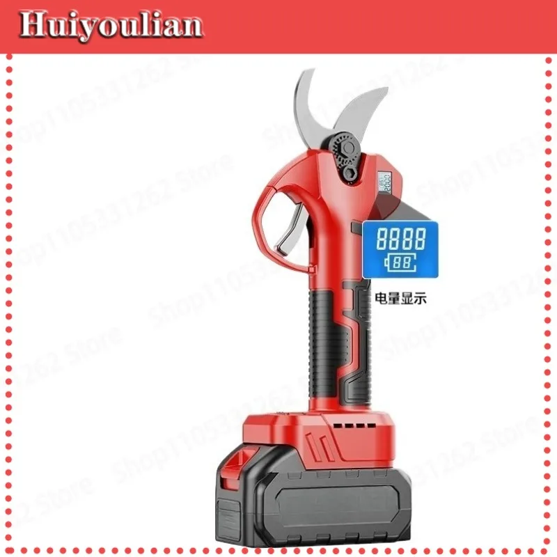 Rechargeable Lithium Electric Pruning Shears Garden Fruit Tree Branch Cutting Scissors