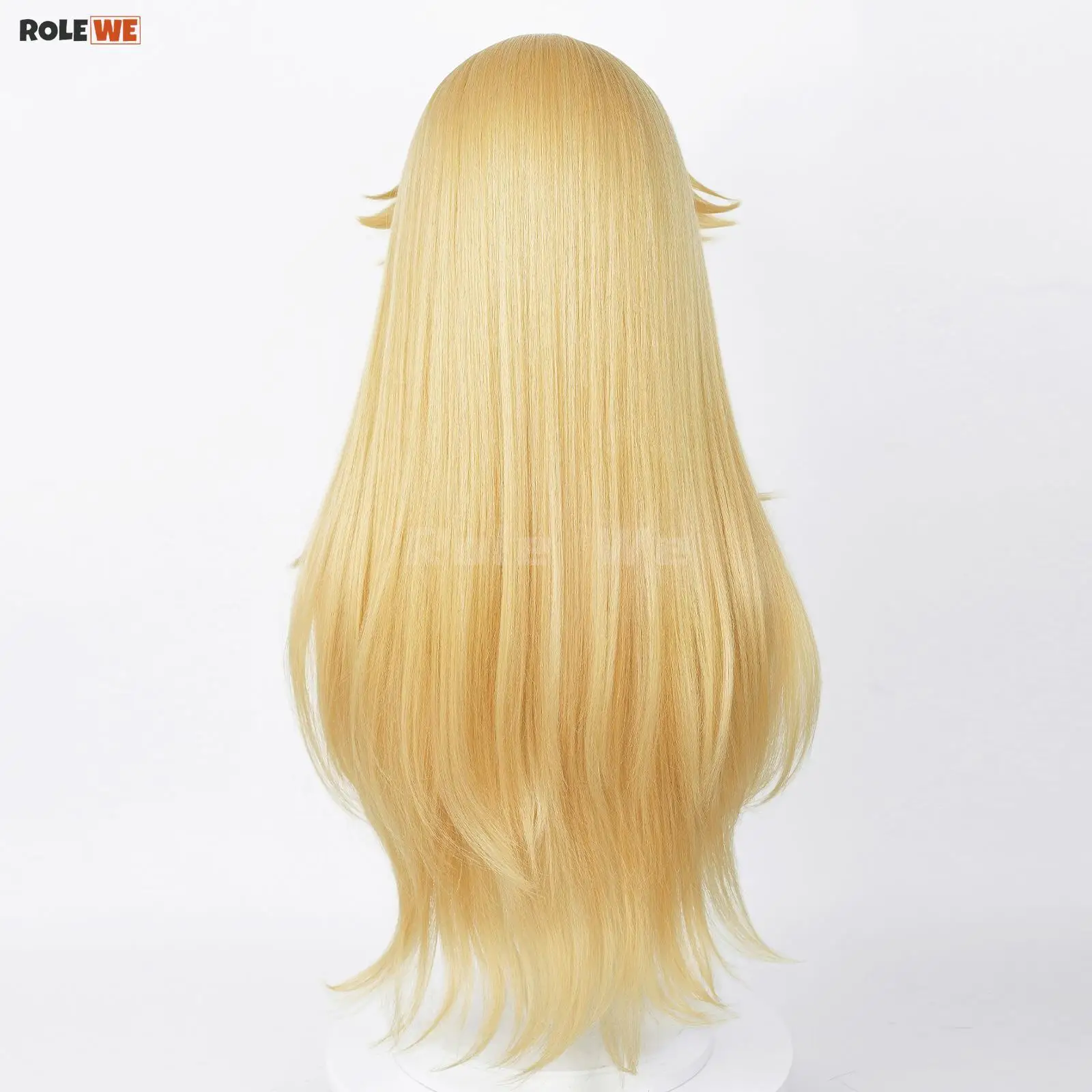 Princess Peach Wig Game Long Golden Heat Resistant Synthetic Hair Anime Princess Cosplay Wigs + Wig Cap