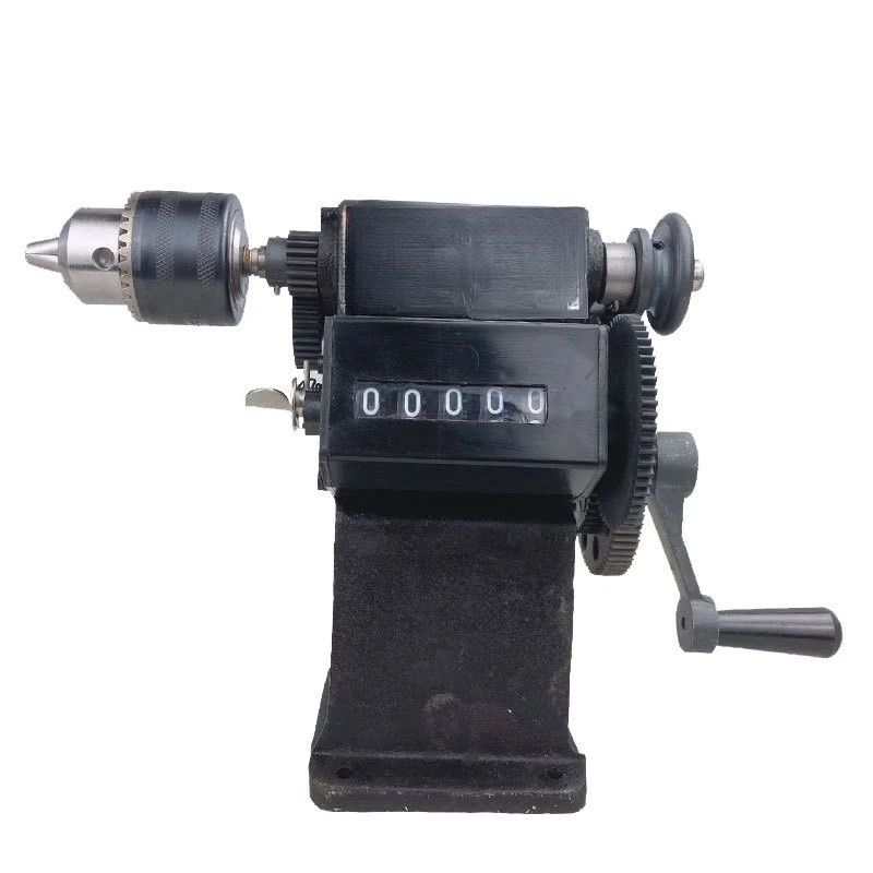 Hand Crank Wire Winder Manual Coiling Machine Iron Gear Winding Tool With Chuck Home DIY Wire Coiler