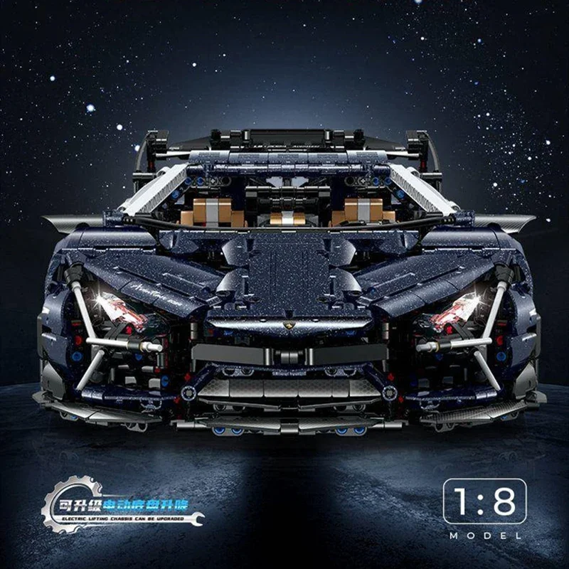 IN STOCK NEW 1:8 10624 4106pcs MOC High-Tech Super Sport Car Model With Motor Building Blocks Bricks Toys Boys Christmas Gifts