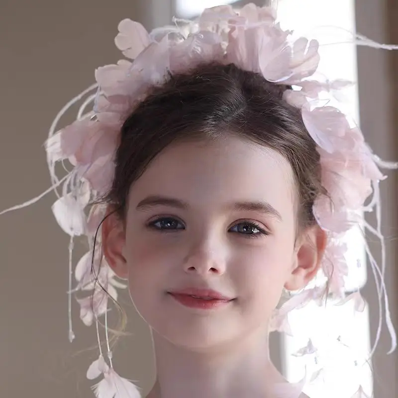 

Jill Wish W029 Новый детский головной убор для девочек-платье принцессы, аксессуар для фотосессии на день рождения