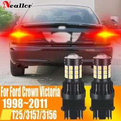 2x T25 P27/7W Led Canbus Brake Light Back Up Reverse Bulb Turn Signal Lamp 3157 3156 P27W 12v For Ford Crown Victoria 1998~2011