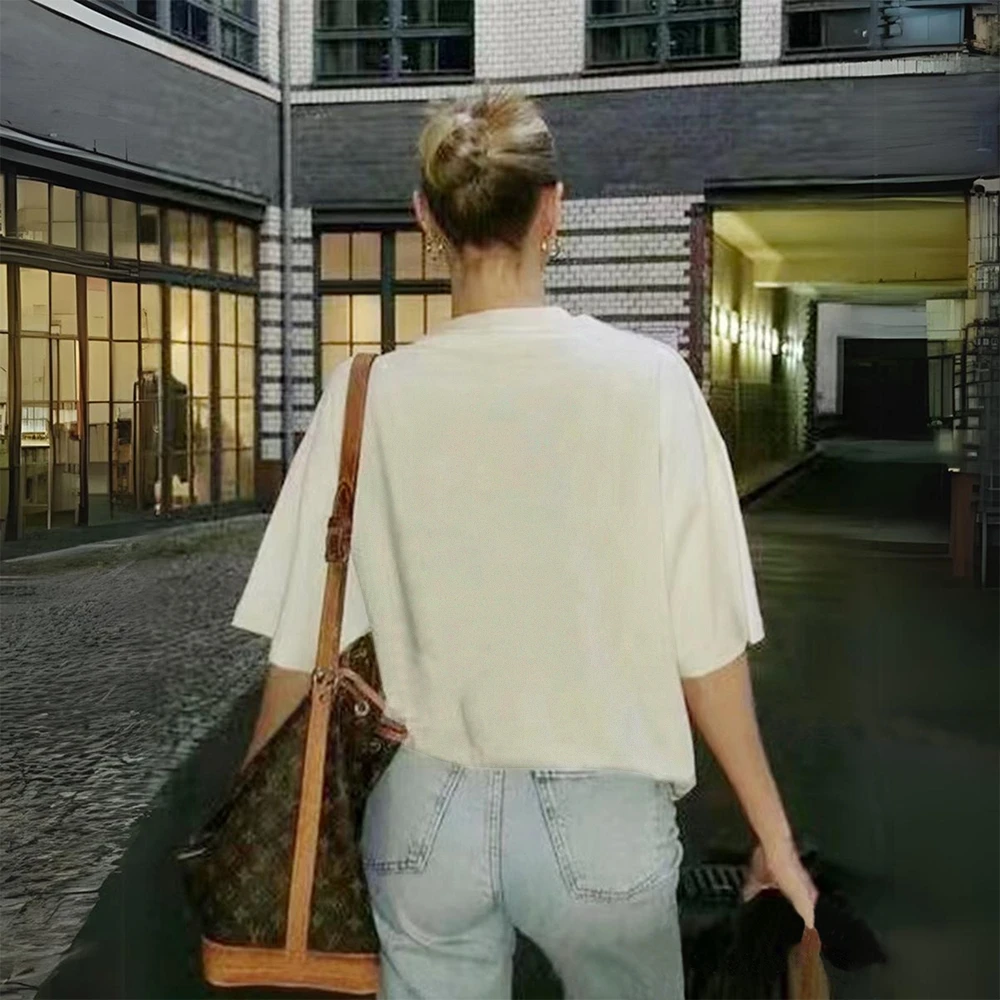 Gothic Washed Tee Women's Cute Bear on Chest Y2k Short Sleeve Top | Gothic Grunge T-Shirt | Dark Graphic Print