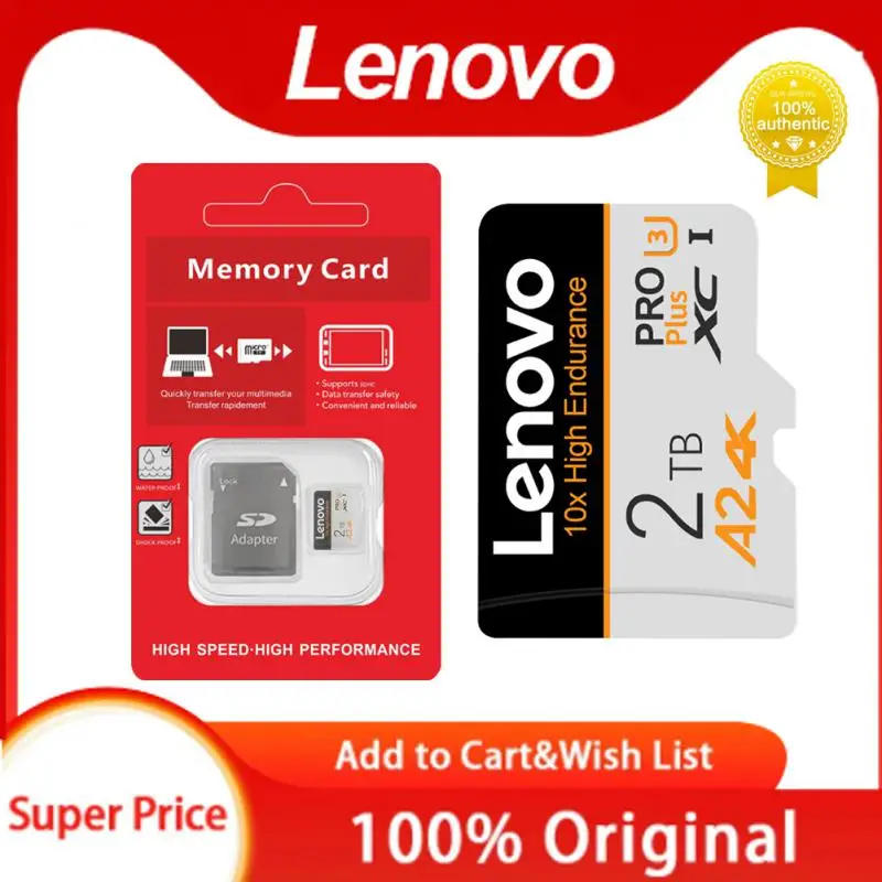 Lenovo U3 A2 Geheugenkaart 128Gb Hoge Capaciteit Micro Tf Sd 2Tb 1Tb 512Gb 256Gb Mobiele Opslag Sd Kaart Geven Kaartlezer Geschenken