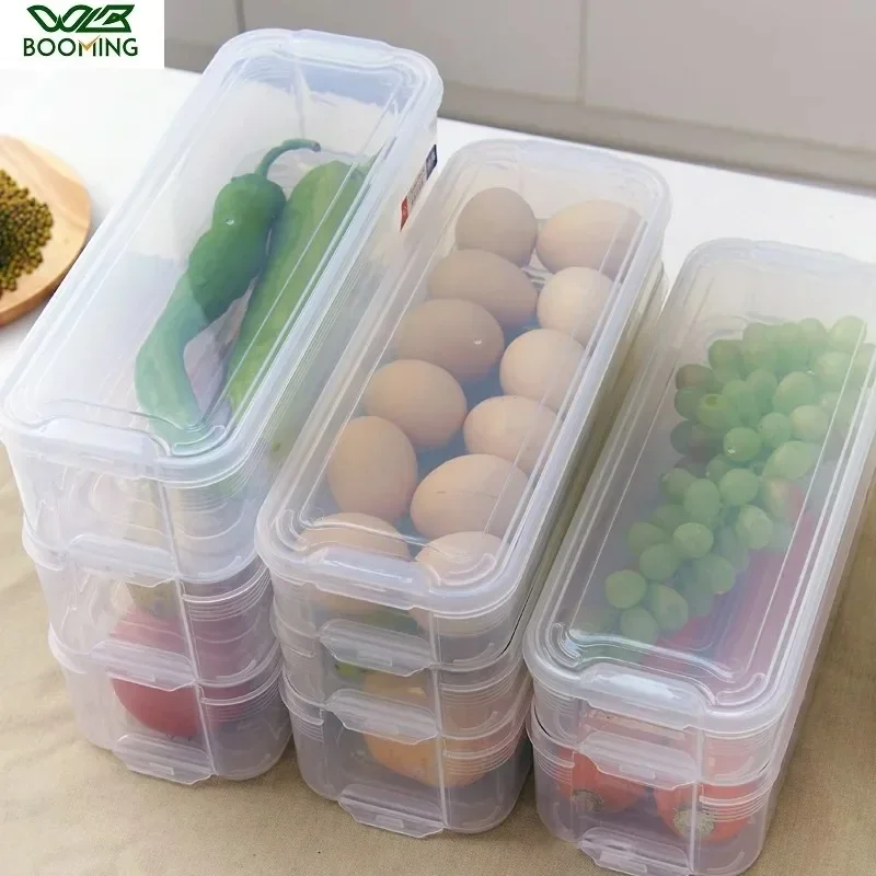 Multi Layer Stacked Lid Preservation Storage Box Kitchen Refrigerator Refrigeration Classification Storage and Sorting Box