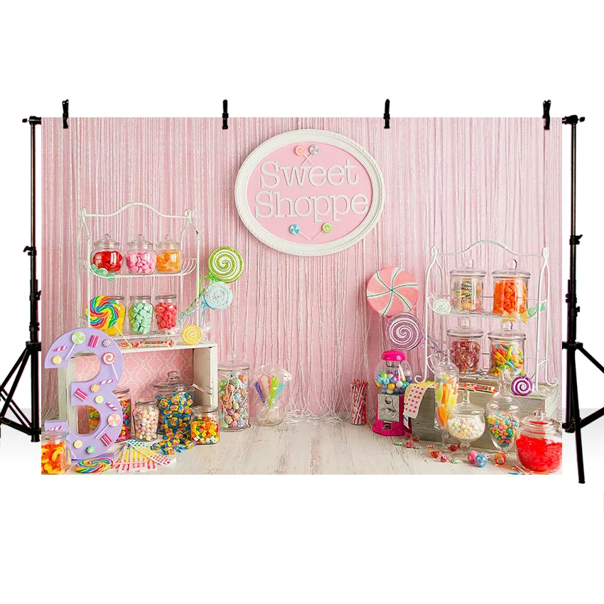 Birthday Photography Backdrops 1st Baby Shower Cake Smash Photo Background Children Newborn Portrait Party Decorations Props