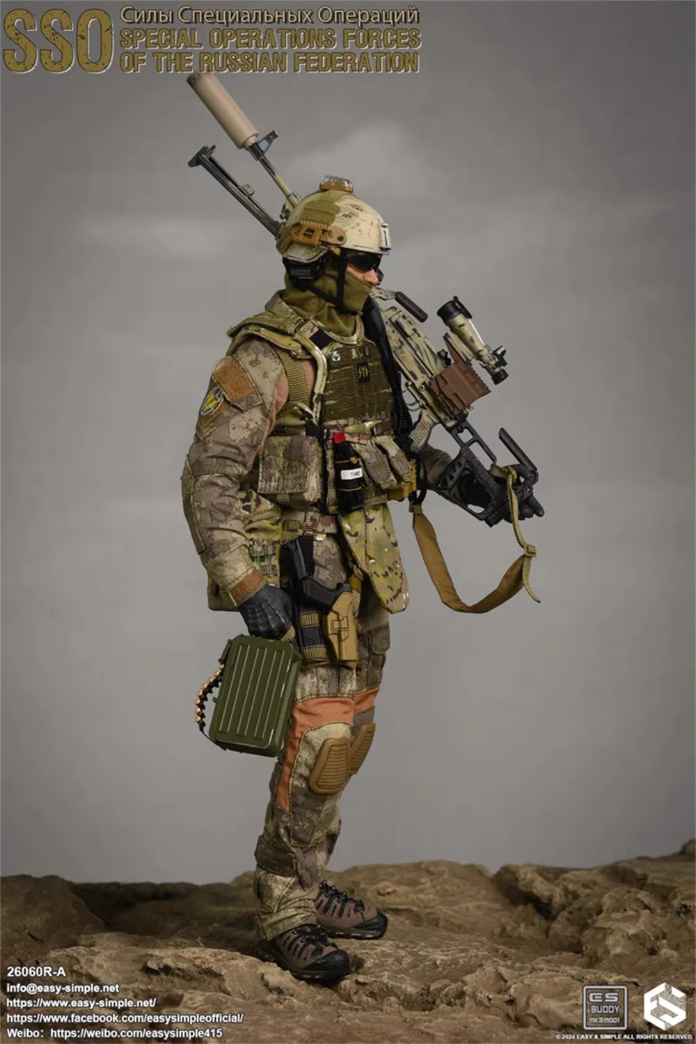 

1/6 Easy&Simple ES 26060RA ES 26060 SSO Special Operation Forces Soldier Full Set Moveable Action Figure Model For Fans