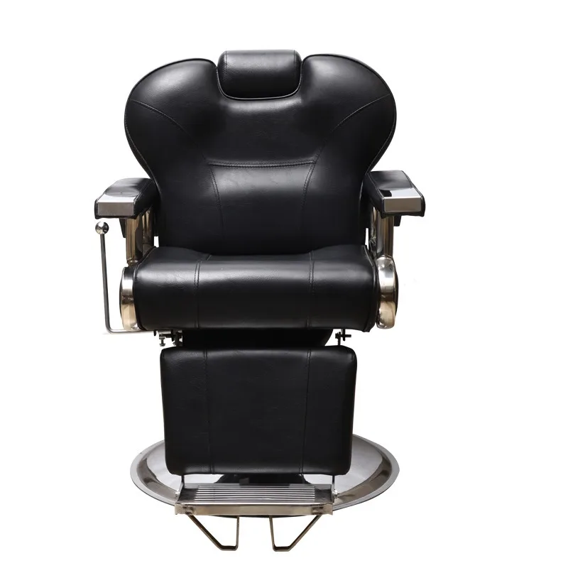 Customized light luxury fashion men's lifting rotating hair cutting chair, which can be placed flat on the beauty chair