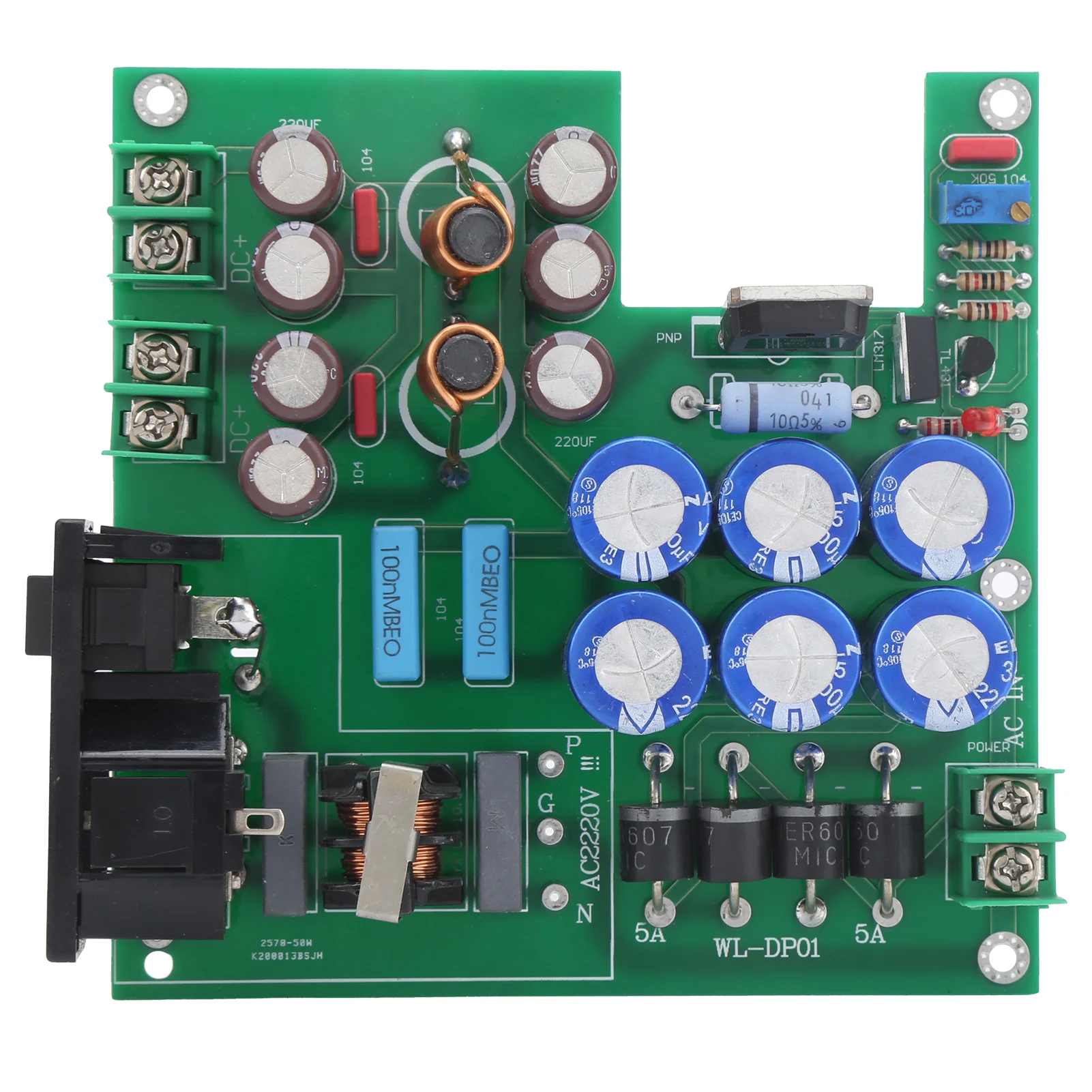 

50W Linear Regulated Power Supply Power Supply Module 1.6mm PCB Double Sided Board Electronic Component Regulated Power DC12V